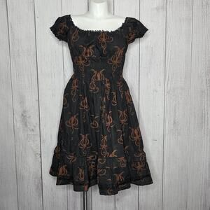 Dracula Clothing Octopus Gothabilly Dress XL 18 Gothic Steampunk Tentacle